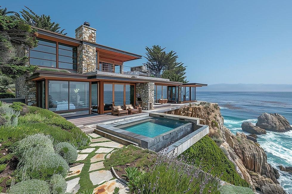distinctive coastal home