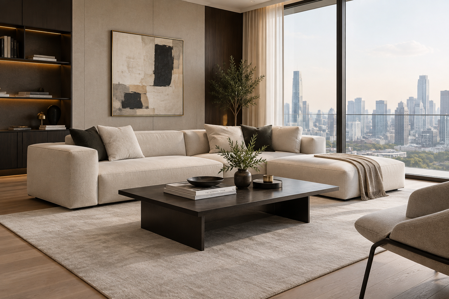 modern apartment furniture clean lines