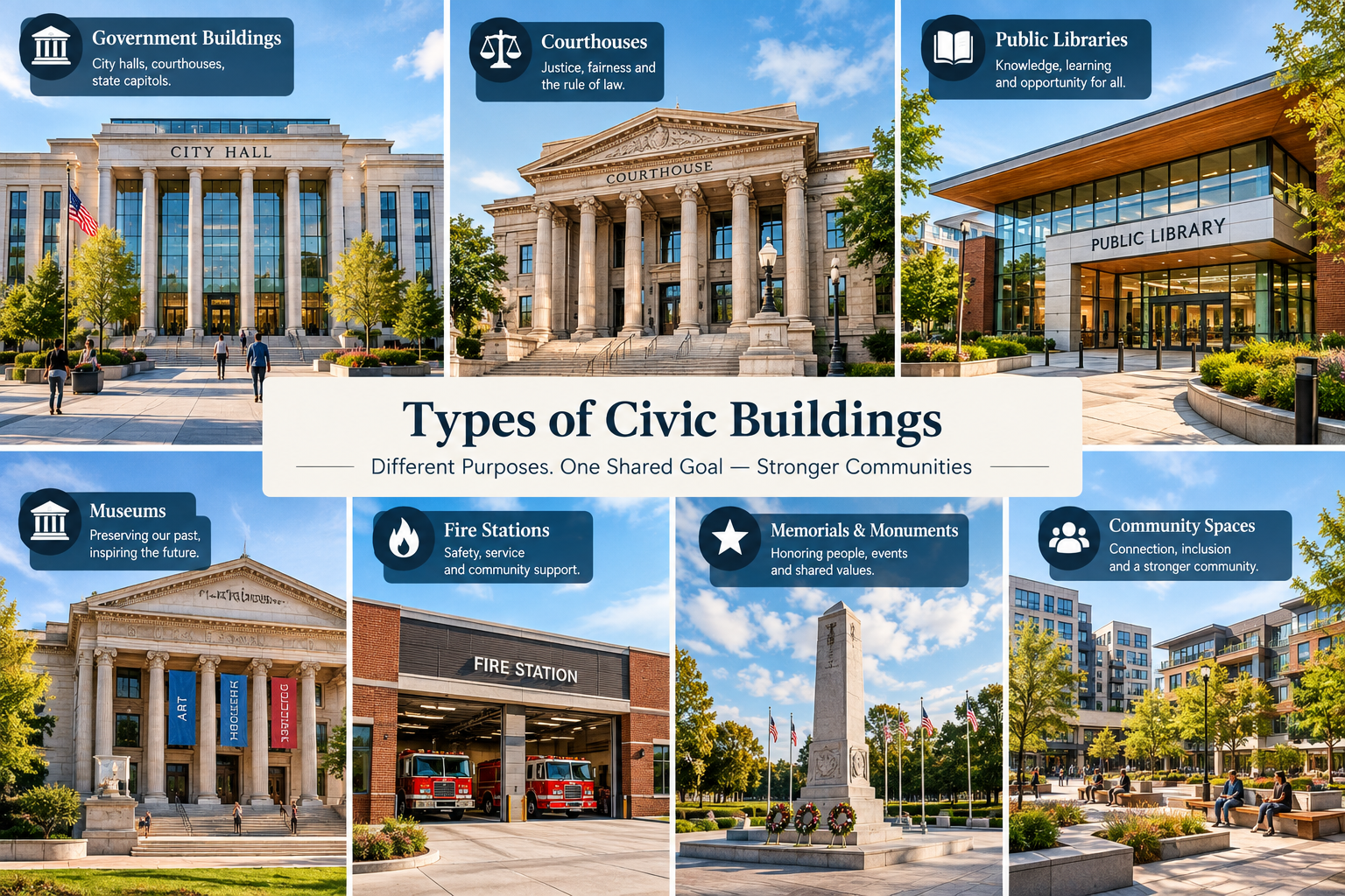 types of civic architecture examples
